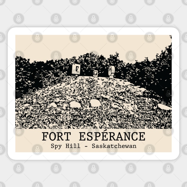 Fort Espérance - Spy Hill SK Magnet by Lakeric